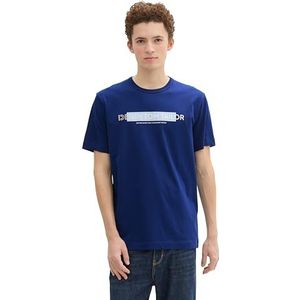 TOM TAILOR Denim Heren T-shirt, 35788 - Space Cadet Blue, S