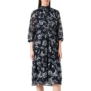 VERO MODA Vrouwelijke midi-jurk bedrukt, Navy Blazer 1, XS