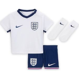 Nike Unisex babyset Engeland Dri-Fit Kit Stadium Vset Home, White/Blue Void, FJ4442-100, 6-9