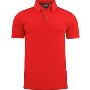 Texstar - PS11 - Heren Stretch Pikee Hemd - Rood