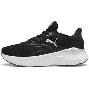 PUMA Dames Softride Mayve WN's Road Running Schoen, Puma Zwart Puma Wit, 42.5 EU