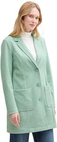 Tom Tailor - 1045404 - Damesjas - Dust Green Melange - Optimale Pasvorm