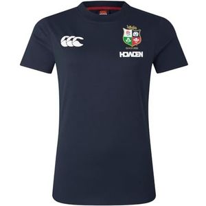 Canterbury Vrouwen Britse en Ierse leeuwen katoenen jersey, donkere saffier, 12