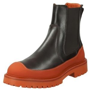 GANT - Dalmont - Halfhoge Dameslaarzen - Donkerbruin en Oranje