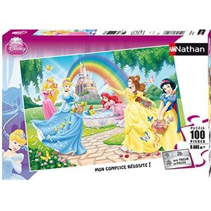 Nathan 86708 Disney Princess puzzel, 100 stukjes, kleurrijk