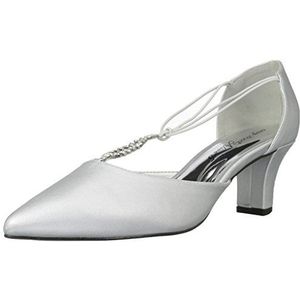 Easy Street Dames Moonlight Dress Pump, Zilveren Satijn, 41 EU breed