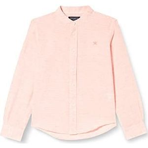 Hackett London Slub Texture overhemd voor jongens, koraalrood, 3 Jaar