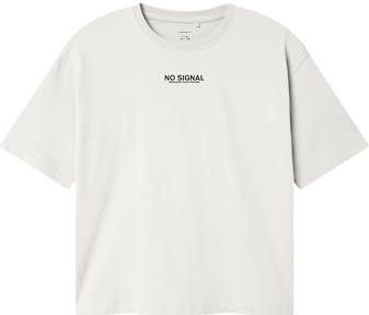 NAME IT Nkmollie Ss RLX Top Box, cloud dancer, 122-128