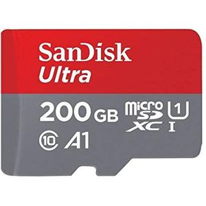 SanDisk Ultra 200 GB microSDXC tot 90 MB/s, Class 10 geheugenkaart