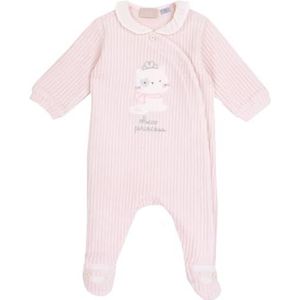 Chicco Romper met opening aan de voorkant, pyjama voor meisjes 0-24, roze (5-1 m), 0 maanden, ontworpen in Italië