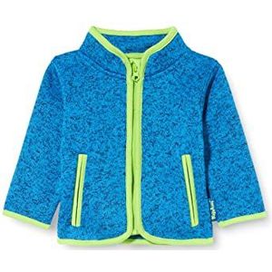 Playshoes Uniseks gebreide fleece jas voor kinderen, blauw, 152 cm