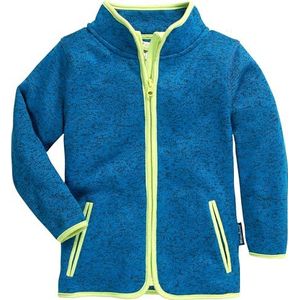 Playshoes Uniseks gebreide fleece jas voor kinderen, blauw, 152 cm