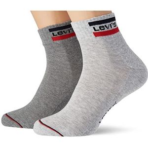 Levi's Unisex Quarter, Grey Combo, 43/46 (2-pack), Grey Combo, 43-46 EU