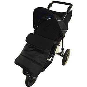 Voetenzak/Gezellige tenen Compatibel met Phil & Teds Dot kinderwagen Black Jack