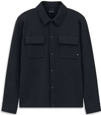 bugatti Overhemd voor heren, 8750-15125E, modern fit, hemdjack, kentkraag, drukknopen, borstzakken, 390-marine, L