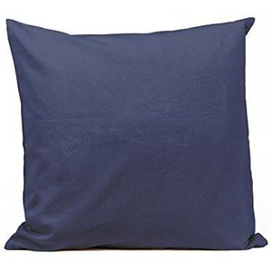 Fairtrade & organische vierkante kussenhoes, marineblauw, Fairtrade & Organic Vierkante kussenhoes