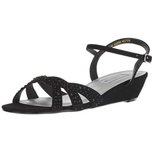Touch Ups Women's Lena Wedge Sandal, Black, 11