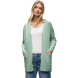 Street One - Open Cosy Vest - Groen - Dames
