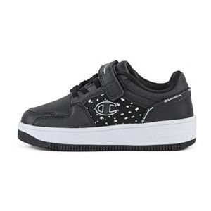 Champion RD18 Plat PU G PS Low Sneakers voor meisjes, zwart (KK001), 30 EU, Zwart Kk001, 30 EU