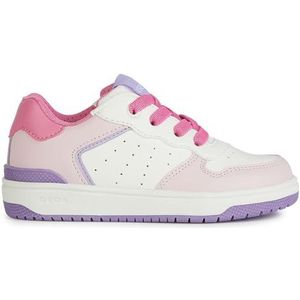 Geox Meisjes J Washiba Girl D Sneakers, Wit Dk Roze, 38 EU