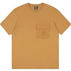 Champion Legacy C-Tech (220407) - Pocket SS Crewneck T-shirt, Tabak (TBO), XS C-Tech FW24 voor heren, Tabak (Tbo), XS
