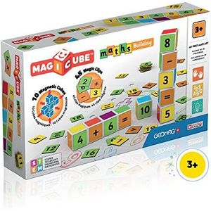 Geomag Bouwspeelgoed Magicube Maths Building-16 45 Clips Bouwset met magnetische kubussen