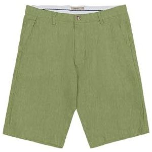 GIANNI LUPO Heren linnen shorts GL5039BD-S24, Groen, 44 NL