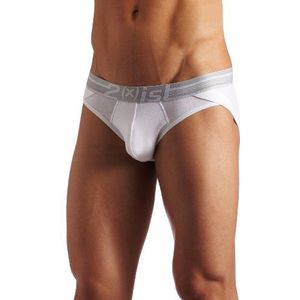 2(X) IST mens Lift No Show shapewear briefs, White, X-Large US