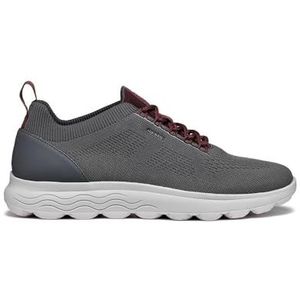 Geox U Spherica A Sneakers voor heren, Graphite Wine, 46 EU