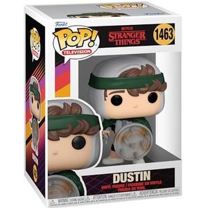 Funko POP! TV: Stranger Things Hunter Dustin Henderson met schild, verzamelbaar vinylfiguur, cadeau-idee, officiële koopwaar, speelgoed voor kinderen en volwassenen, tv-fans, modelfiguur voor