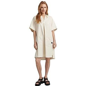 G-STAR RAW Dames Comfy Tunic Casual Jurk, Beige (Ecru D299-159), S, Beige (Ecru D299-159), S