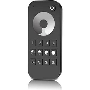 Afstandsbediening 1CH 4 zones 4 scènes zwart RF2.4G