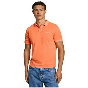 Pepe Jeans New Oliver GD Poloshirt voor heren, Oranje (Donker Oranje), L