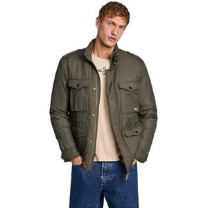Pepe Jeans - PM403005 - Badstofjas - Groen - Casual - Nylon