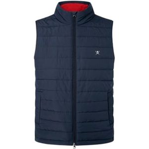 Hackett London Heren Essential Polo Jacket, Blauw (Navy), XXL, Blauw (zwart), XXL
