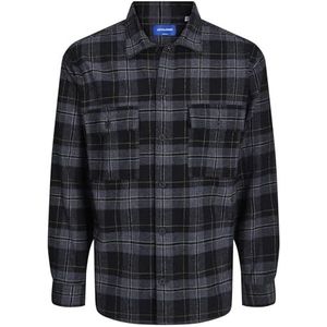 JACK&JONES JUNIOR JORBLAFRI Check Overshirt LS JNR, zwart, 152 cm