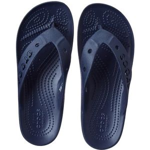 Crocs Baya Plataform Flip Sandaal voor dames, marineblauw, 41/42 EU