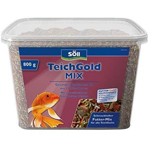 Söll TEICH-Gold Mix voer voor het hele jaar door - voedermengsel 3 voedervormen voor het voeden van vijvervissen in de visvijver, tuinvijver, evenwichtige vissenvoeding, visgezondheid en visvitaliteit