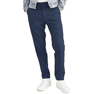 Dockers Originele Chino Tapered Broek voor heren, Oceaan Blauw, 28W X 32L