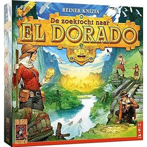 999 Games - De Zoektocht naar El Dorado Bordspel - vanaf 10 jaar - Genomineerd voor speelgoed van het jaar 2020, - Reiner Knizia - Modular board,Deck building - voor 2 tot 4 spelers - 999-ELD01