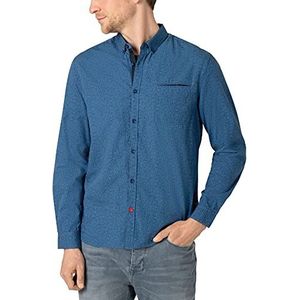 Timezone Smart Structure Shirt voor heren, Dots Blue., S
