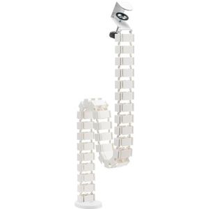LogiLink KAB0093 Kabelgoot, flexibel, klemversie, 1347 x 129 mm, wit