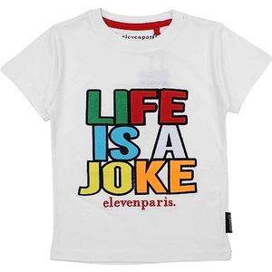 Eleven Paris T-shirt, Wit, 4 Jaren