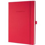 SIGEL CO645 Premium notitieboek, gelinieerd, A4, hardcover, rood - conceptum