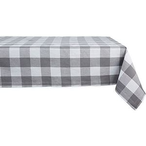 DII Buffalo Check Collection Klassiek tafelkleed, 60 x 104 cm, grijs en wit