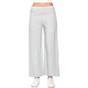 Bonamaison Dames TRYSC101490 Casual Broek, Lichtgrijs, L