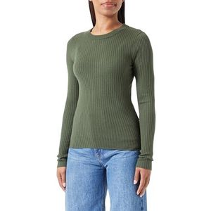 Noisy may Gebreide damestrui met lange mouwen, Combu Green, M