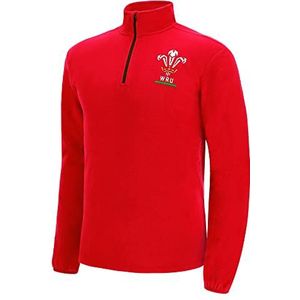 Welsh Rugby Classic Rugby Shirt, Lange mouw, Rood, Heren, Rood, 6XL