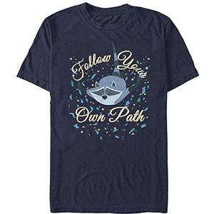 Disney Pocahontas - Meeko Falling Unisex Crew neck T-Shirt Navy blue XL