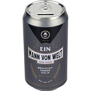 Mann im Glück 9614 Spaarpot, metaal/blik, kleurrijk, één maat